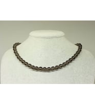 Duman Kuvars Taşı Kolye 8mm (Klipsli)
