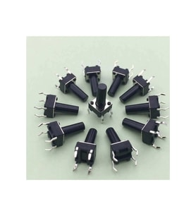Tactile Push Button 6x6x10mm 4 Pin - 5 Adet