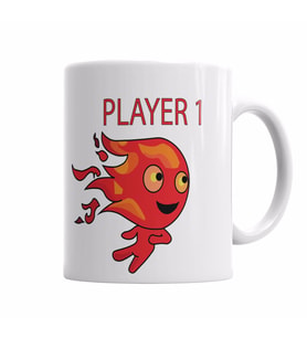 Fire Boy Kupa Bardak Porselen