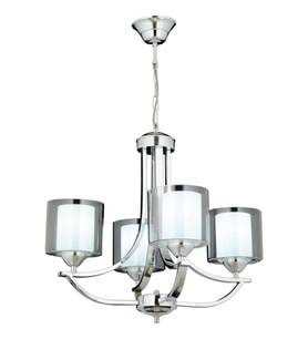 AVONNI AV-65228-4K Krom Kaplama Modern Avize E27 Metal Cam 55cm