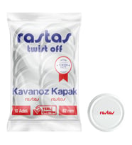 Rastaş Paketli 10 Adet Kavanoz Kapağı -Rastaş- 82 mm