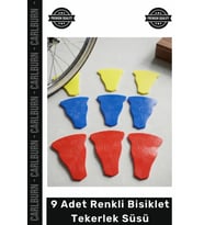 #Bisiklet Dayanıklı Üçgen Palet Tasarım Canlı Plastik Aparat 9 Adet Renkli Bisiklet Tekerlek Süsü
