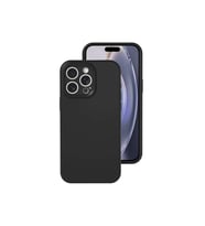 iPhone 16 Pro Kılıf Nano içi Kadife Silikon - Siyah
