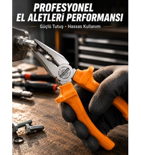 Northcity Ergonomik Saplı Dövme Çelik Pense - Hassas Kavrama ve Uzun Ömürlü Performans
