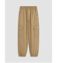 LCW Kids Bej Kız Çocuk Gabardin Kargo Pantolon