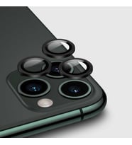 Apple Apple iPhone 12 Pro Kamera Lens Koruyucu HD Kalite Çerçeveli Tempered Glass Cam (Siyah)