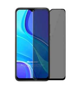 Microsonic Xiaomi Redmi Note 9 4G Privacy 5D Gizlilik Filtreli Cam Ekran Koruyucu Siyah