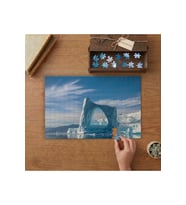 Buz Kütleleri -Kutuplar Tasarımı 240 parça Ahşap Puzzle Ahşap Kutuda MP04379
