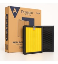 PURMED Pure Flat Hava Temizleme Cihazı Uyumlu Hepa + Karbon Filtre