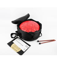 Jwin JTN-1213 12 Inç 13 Ses Ton Çelik Handpan Tongue Drum Davulu - Kırmızı