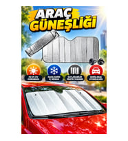 Katlanabilir Araç Ön Cam Güneşliği – Isı ve UV Yansıtıcı Dacia Duster Honda Civic Ford Focus Skoda S