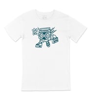 Boom Box Siyah Robot Tişört