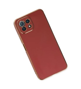 Newface Xiaomi Mİ 11 Lite Kılıf Volet Silikon - Kırmızı