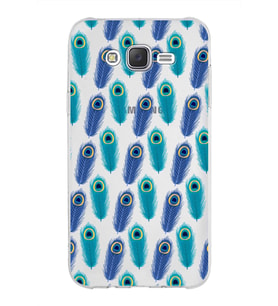 PrintiFy Samsung Galaxy J7 Core ile Uyumlu 1mm Slim Fit Nazar Boncuğu 4 Baskılı Şeffaf  Kılıf