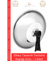 #KapakTutacağı Ergonomik Isıya Dayanıklı Siyah Mutfak Yedek Parça Dikey Tasarım Tencere Kapağı Kolu