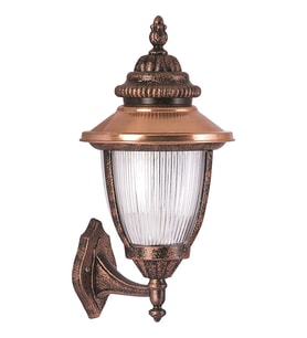 AVONNI BAP-68055-BKR Kahverengi Boyalı Dış Mekan Aydınlatma E27 Aluminyum Polikarbon Cam 30x25cm