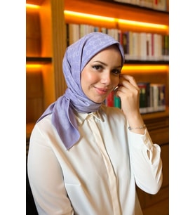 Elegance Monogram Eşarp - 1090500-992 - Mor