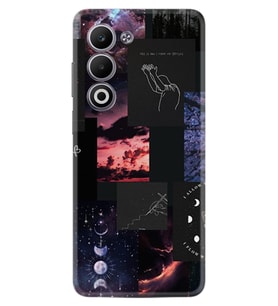 Oppo A5 Kılıf Boutique Baskılı Resimli Ay Pattern Pcode -030