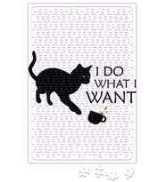 I Do What I Want Ne İstersem Onu Yaparım Kedi Puzzle