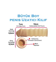 Shop Ürünleri 7 cm Dolgulu Uzatmalı Penis Kılıfı Kayganlık Veren Kavunlu Yağı Beraber Hediyeli Seti