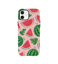 iPhone 12 Vorian Çift Katmanlı Kılıf Watermelon Garden Party