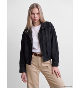 LCW Vision İndigo Oversize Kadın Jean Gömlek Ceket