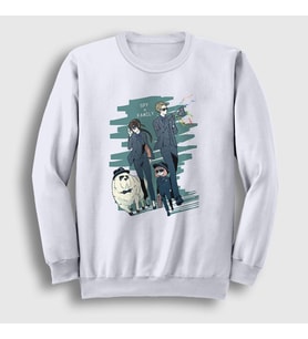 Presmono Unisex Beyaz All Anime Spy X Family Sweatshirt 316898tt