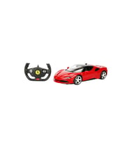 1:14 Ferrari SF90 Stradale Işıklı Uzaktan Kumandalı Araba 34 cm – Kırmızı Lisanslı RC Araç (Çok Renkli)