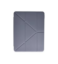 Galaxy Tab S6 P617 Kılıf Tri Folding Kalem Bölmeli Standlı Kılıf (Mor)