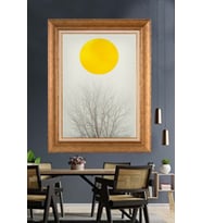 Altın Paspartulu Çerçeveli Tablo V285 (Gold)