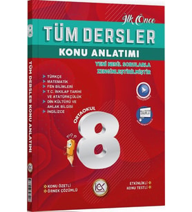 8. Sınıf Tüm Dersler Konu Anlatımı İlk Önce Yayıncılık