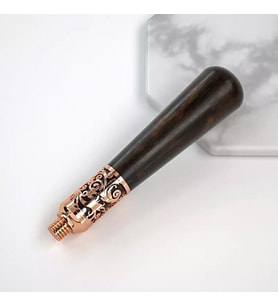 Mum Mühür Sapı Sandal Ağacı Bronz Gold Rosegold Metal İşlemeli Rose Gold