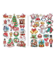 Yılbaşı stickers seti 35x50 2 sayfa