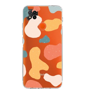 Xiaomi Redmi 9C  Kamera Korumalı Kapak Grunge Tasarımlı Şeffaf  Kılıf
