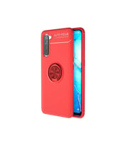 Oppo Reno 3 Uyumlu Kılıf Zore Ravel Silikon Kapak (Kırmızı)