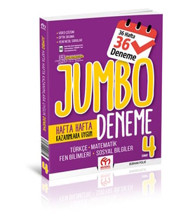 4. SINIF JUMBO TÜM DERSLER HAFTALIK DENEME
