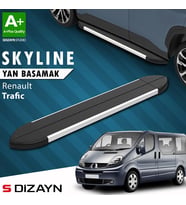 S-Dizayn Renault Trafic 2 Kısa Şase Skyline Aluminyum Yan Basamak 223 Cm 2001-2014 A+ Kalite