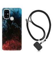 Casper E30 F20 X20 Kılıf Boyun Askılı Silikon Red Blue Black Abstact 1386
