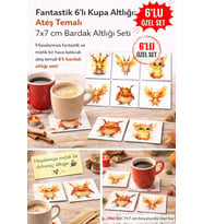 Fantastik 7x7 – 6’lı Set Dekoratif Kare Tasarım