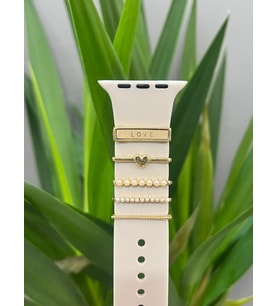 Apple Watch Uyumlu Kordon Aksesuarı Charm Set Love