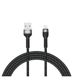 Zore Shira Serisi Lightning USB Kablo 2m (Siyah)