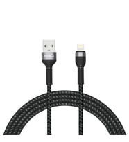 Zore Shira Serisi Lightning USB Kablo 2m (Siyah)