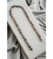 Jasper Doğal Taş Parlak Piramit Kesim 8mm Dizi [AA]