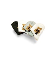 Mulvxbrf Brf02 Peluş Ayıcık İşlemeli Kadın Soket Çorap 4 Çift (Mulvix)