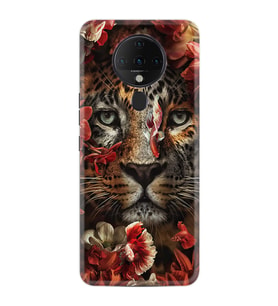 Tecno Spark 6 Kılıf Resimli Silikon Kılıf Flowers Baby Tiger 1336