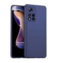 Microsonic Matte Silicone Xiaomi Redmi Note 11 Pro Plus Kılıf Lacivert