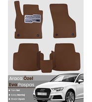 AUDİ A3 HATCHBACK (2013-2020) Uyumlu EVA Paspas Tam Set–Araca Özel,Su Geçirmez,Kolay Montaj