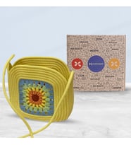 MOTİFLİ EL YAPIMI HASIR ÇANTA JÜT İP MAKROME EL YAPIMI ÇANTA