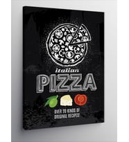 Kanvas Tablo Pizza Temalı