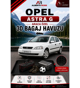 Opel Astra G HB /04 1999 - 1999 Araca Özel 3D Bagaj Havuzu